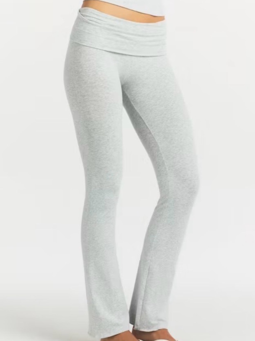 SKIMS Light Gray Fold-Over Waist pants XS
